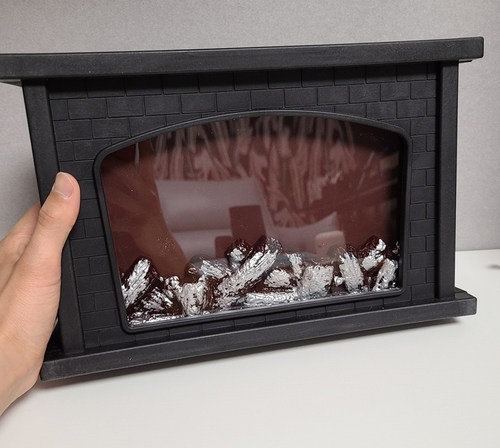 1/6分兵人场景配件复古欧式壁炉火焰bjd娃娃素体模型娃屋家具道具 - 图2