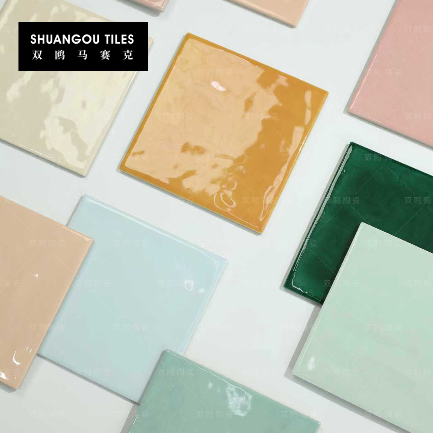 双鸥多巴胺海浪釉面手工砖渐变马赛克民宿卫生间咖啡厅厨房墙瓷砖,淘宝优惠券,粉丝福利购,淘宝优惠卷