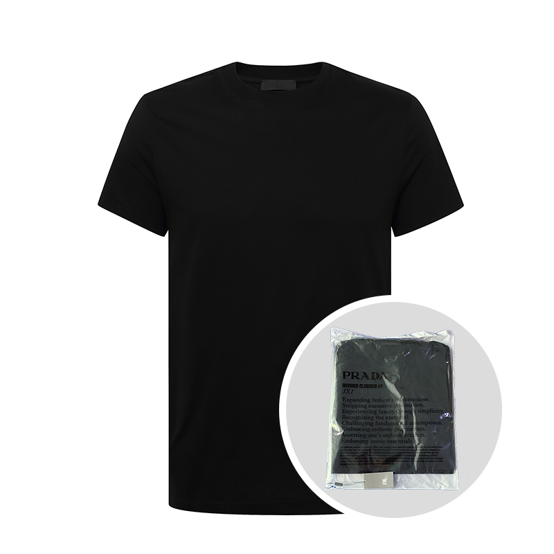 prada /普拉达男士纯棉圆领t恤衫 邦琦国际T恤