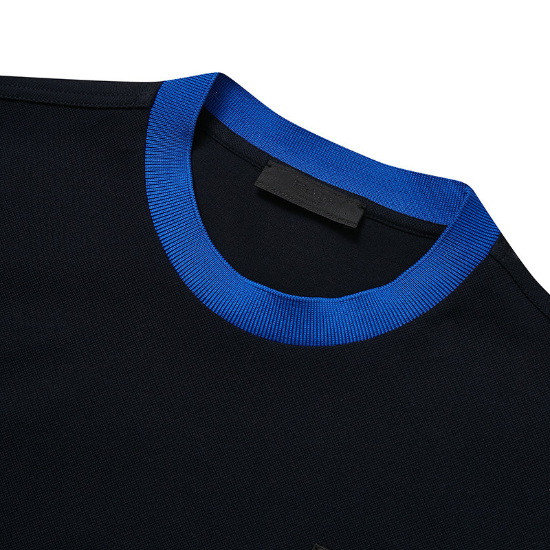 prada /普拉达男士撞色圆领短袖 邦琦国际T恤