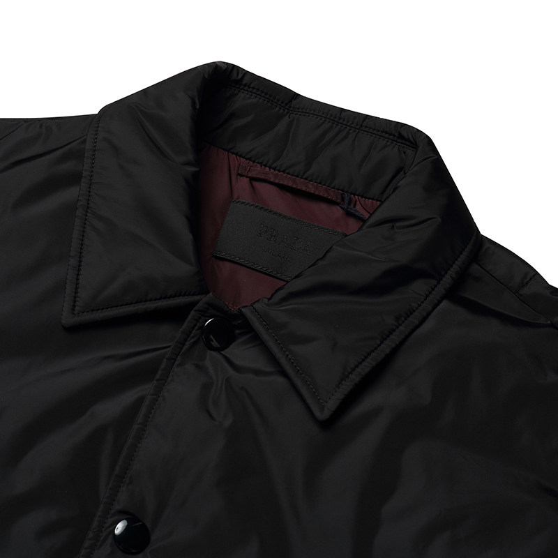 prada /普拉达男装翻领商务白鹅绒 邦琦国际羽绒服