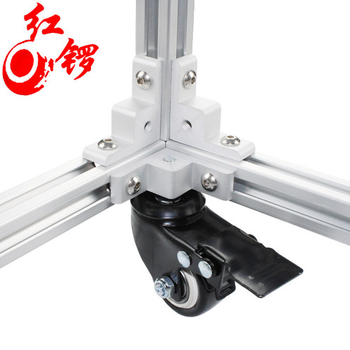 红锣3030板材固定角码铝型材2020地脚轮子连接件4040亚克力固定块 - 图2