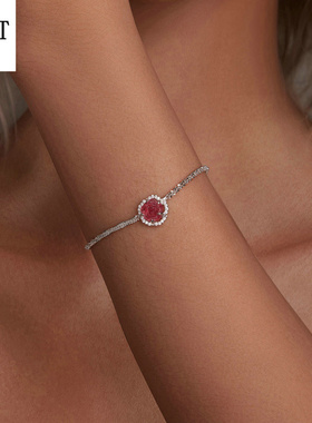 热卖款紫外线变色玫瑰花手链 精致轻奢风925纯银花朵手链饰品配饰