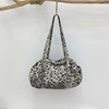 Small dirty cabinet South Korea Dongdaemun new leopard print canvas bag casual and versatile commuter portable shoulder tote bag