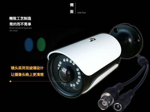 鱼眼1.6 MM广角镜头红外夜视模拟全景无死角监控头 PAL/NTSC180度 - 图2