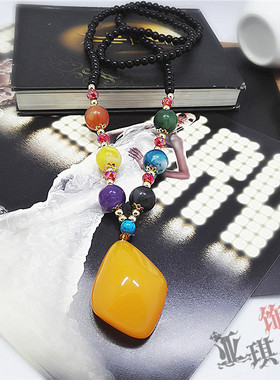 百搭时尚波西米亚复古女串珠项链