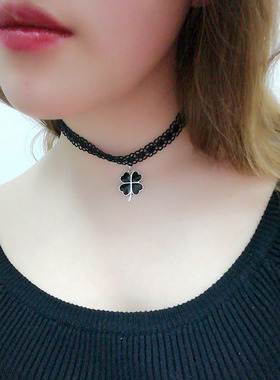 蕾丝项链女款短款日韩脖子饰品