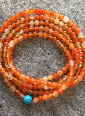 玛瑙手串黑色糖果色黄色梦幻多圈女手串转运佛珠水晶礼物饰品