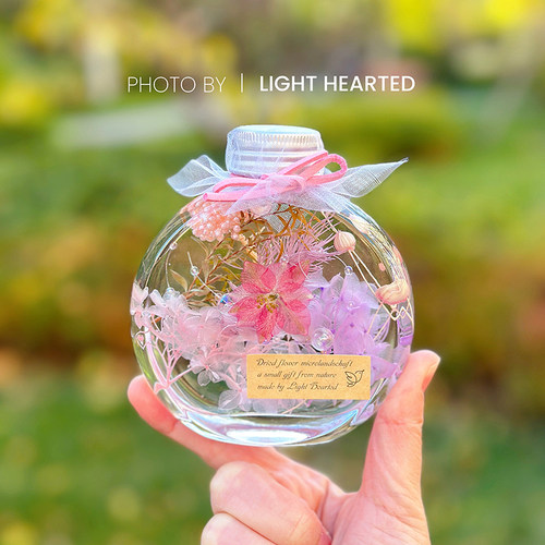 浮游花瓶干花真花摆件永生花植物标本成品闺蜜生日七夕情人节礼物 - 图2