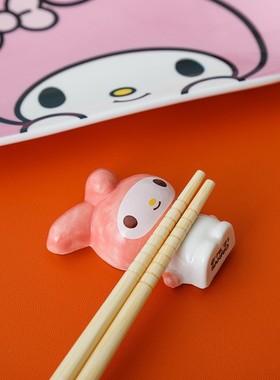 陶瓷卡通立体筷子架托日式家用桌面放筷子架可爱支架托
