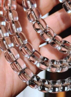 喜马拉雅白水晶108金刚萨埵手串