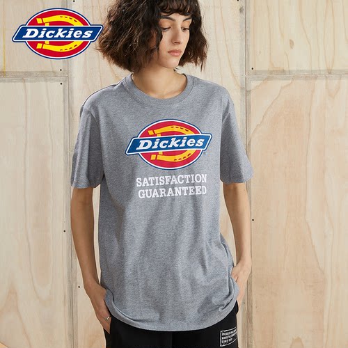 Dickies短袖T恤男25春夏新款纯棉潮舒适背部印花大logo上衣女 - 图0