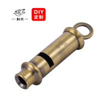 North Wolf Retro Pure Copper Gate Whistle Non-nuclear High Frequency Emergency Rescue Signal Whistle Sport Command Dedicated Whistle 0618