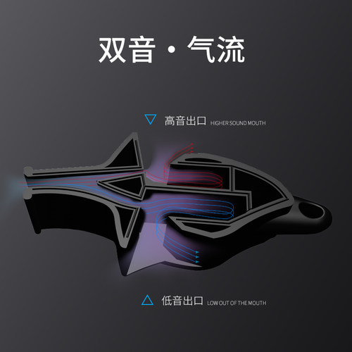北狼篮足球裁判专用口哨海豚超高音频教练无核指挥哨子定制/0630 - 图1