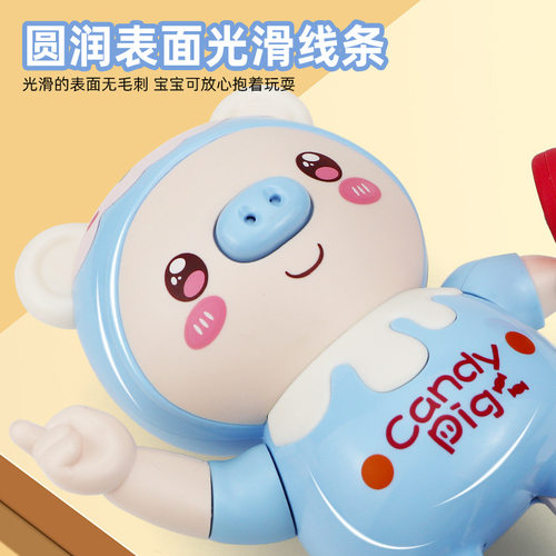 儿童萌趣跳舞小猪电动玩具灯光音乐会走路摇摆机器人佩奇男孩女孩 - 图1