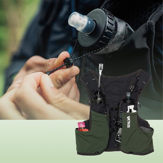 Portable soft water bottle Swedish silva running sports