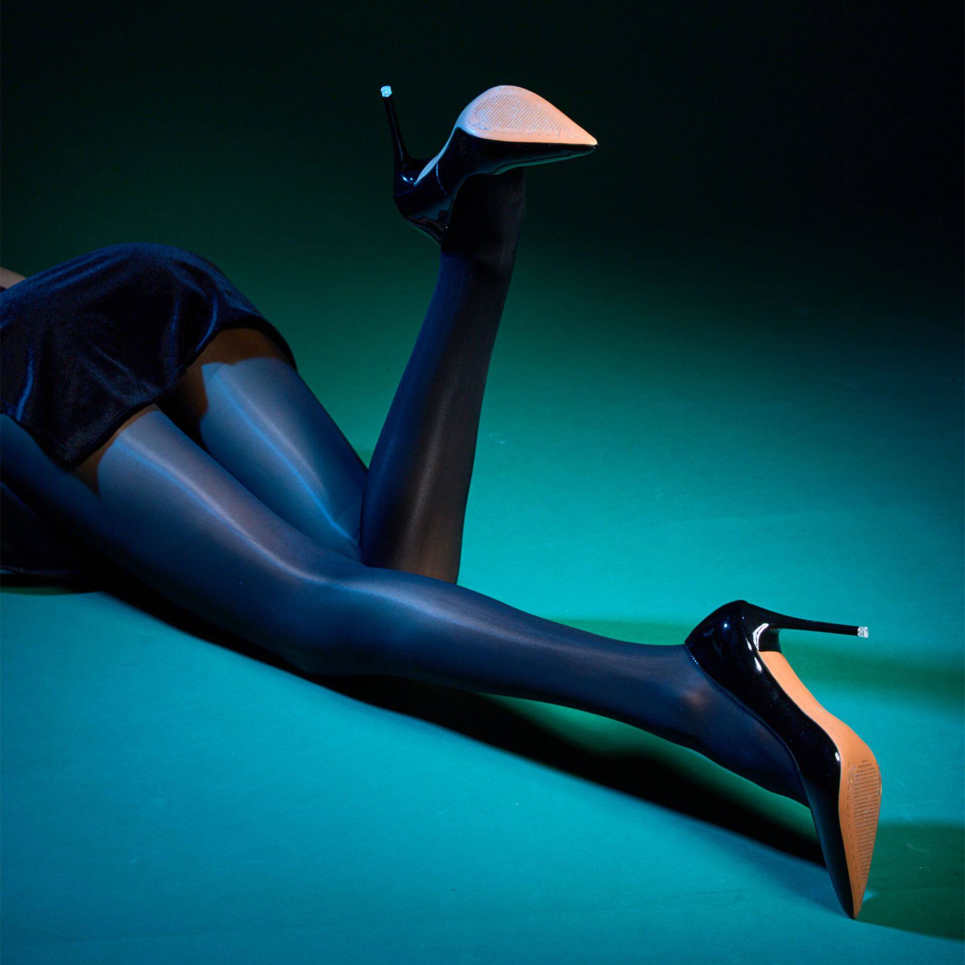 油亮丝袜超薄多色纯欲连裤袜性感jk黑丝夜店蹦迪辣妹连裤开档丝袜