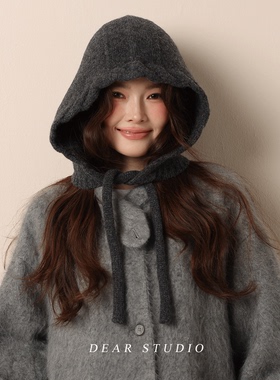 100%全羊毛辫子巴克拉法帽女秋冬