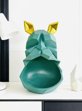 北欧大几何犬法斗狗客厅收纳盒