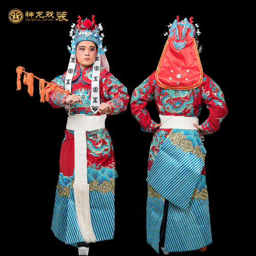 戏曲龙箭衣京剧武生老生花脸剑衣戏装舞台演出装小生龙剑戏剧服装 - 图2