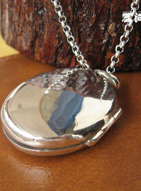 纯银相片盒嘎乌盒大号