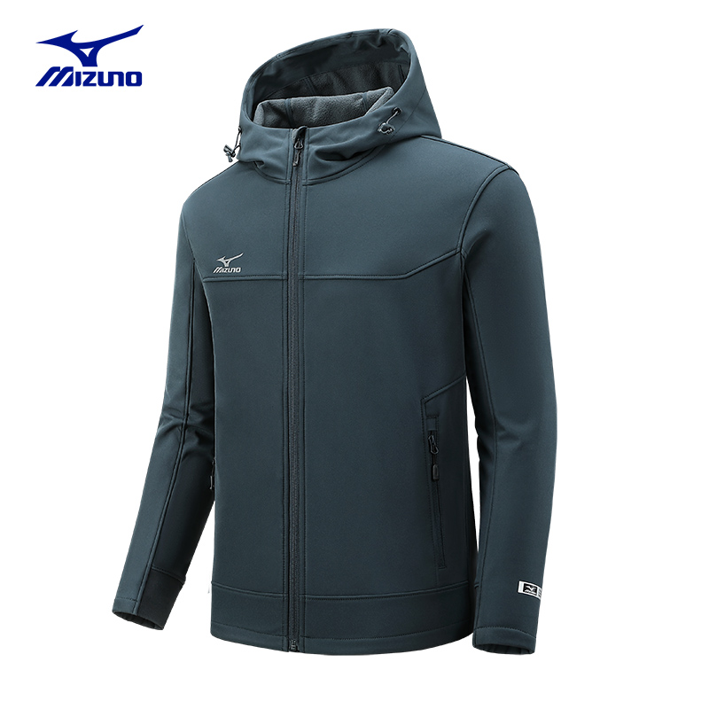 Mizuno/美津浓春秋男女防风软壳衣户外夹克休闲登山服外套潮-图1