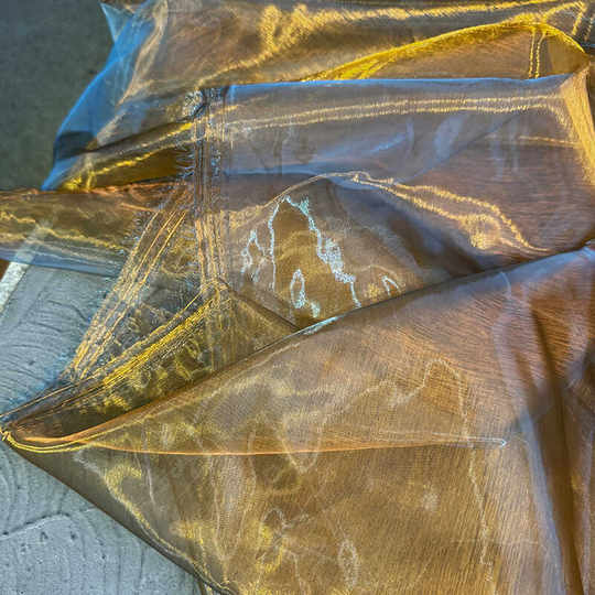 Dreamy gradient water-gloss organza veil clothing fabric