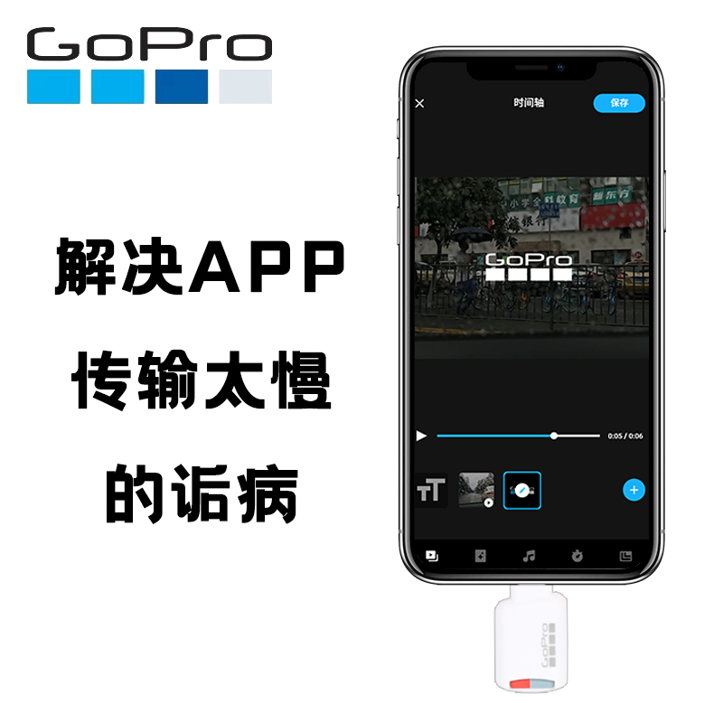 Gopro11/10/9/8/7/6/Quik Key原装读卡器适iphone安卓Type-c接口 - 图0