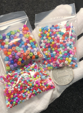 diy黑色手工配件橄榄核小米珠
