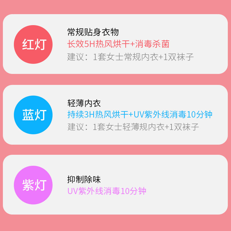 奥克斯内衣消毒机器高温手机口罩 奥克斯丁丁干衣机