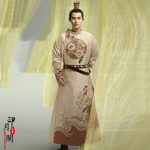 影视唐朝男士古装圆领长袍大臣服官服武侠古装侠客服王爷公子古装 - 图1