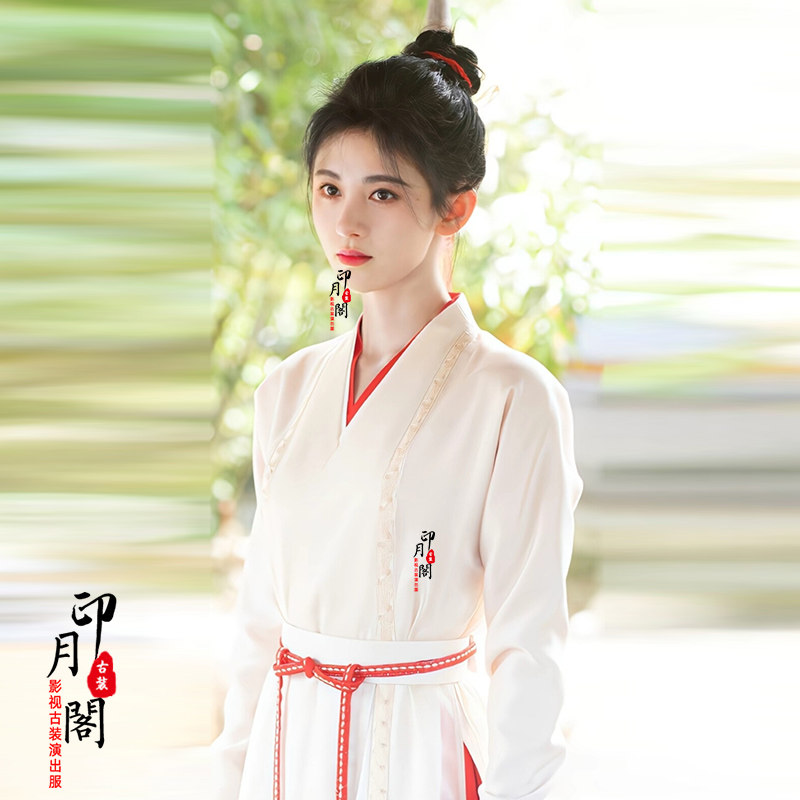 影视装魏晋风唐朝女士飘逸汉服女剑客侠女千金小姐武侠古装演出服_虎窝淘
