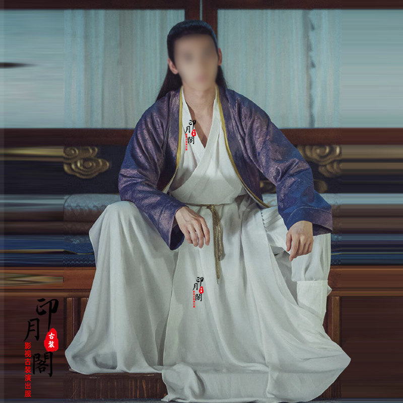 影视魏晋风唐朝宋朝架空同款男士汉服大臣公子少爷侠客服王爷古装