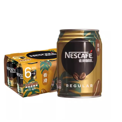 广东包邮 Nescafe雀巢咖啡饮料250ml*24罐装香浓香滑即饮咖啡 - 图0