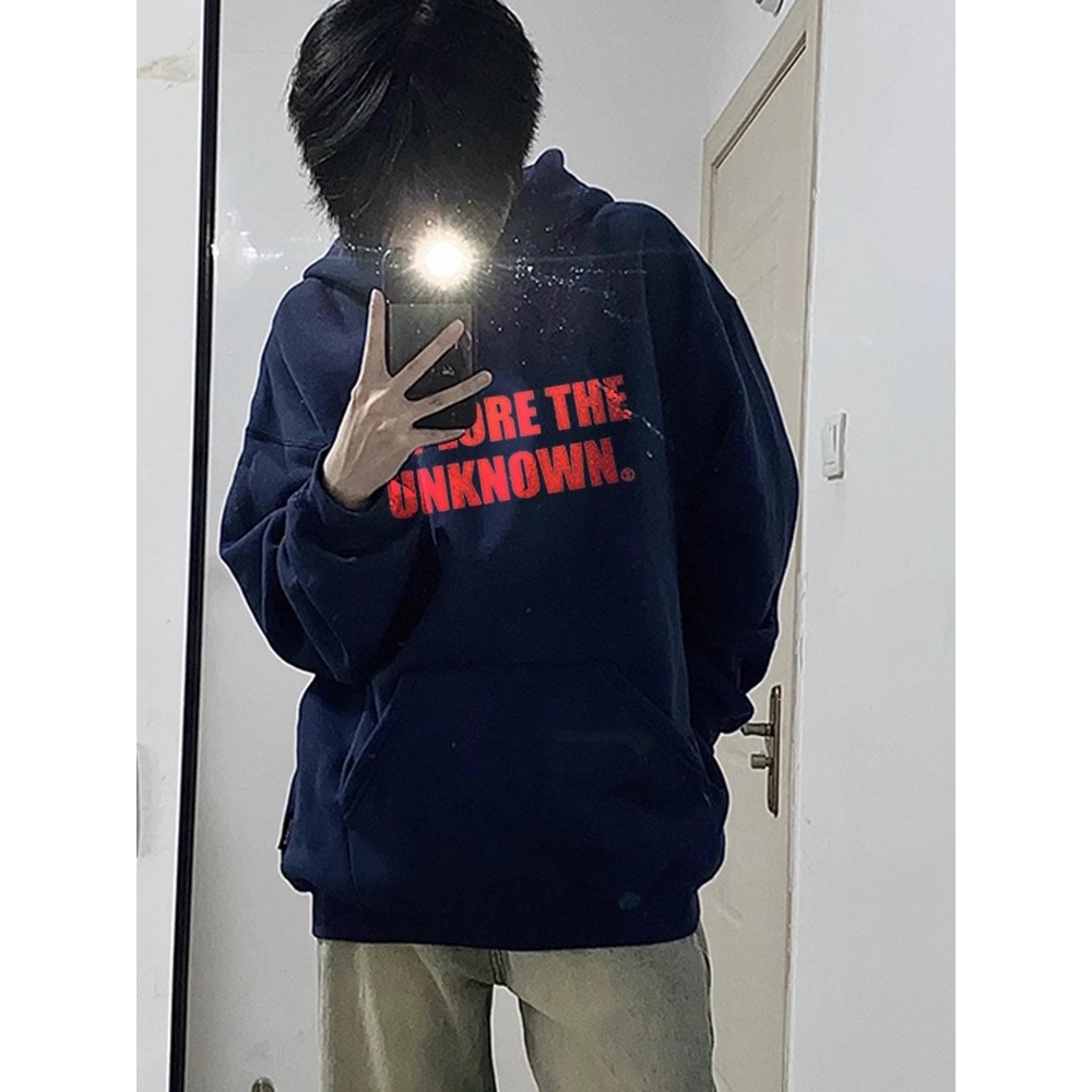 高街硬挺重磅美式卫衣男秋冬潮牌2025新款连帽灰色男生春秋款上衣 - 图3