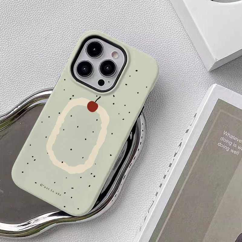夏日冰淇淋iphone16Promax苹果手机壳新款15pro韩国菲林二合一14小众132卡通原创女11pro可爱XSmax全包防摔保