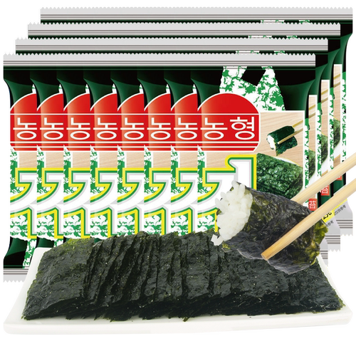 农亨岩烧海苔番茄烧烤味即食海苔紫菜小孩休闲零食海苔片袋装食品 - 图3