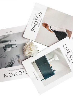 英文仿真时尚风装饰道具书书籍