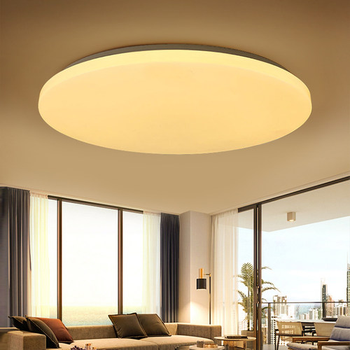 LED超薄吸顶灯圆形儿童房灯12W 18W 24W 36W72W黄光暖光色温3000K - 图0