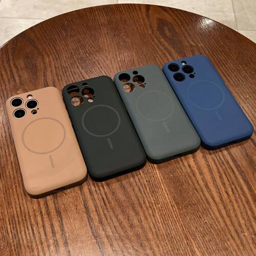 高级感适用苹果15手机壳磁吸iPhone16promax磨砂13/14p肤感肥皂tpu纯色12promax简约17全包15pro防摔保护软套 - 图3