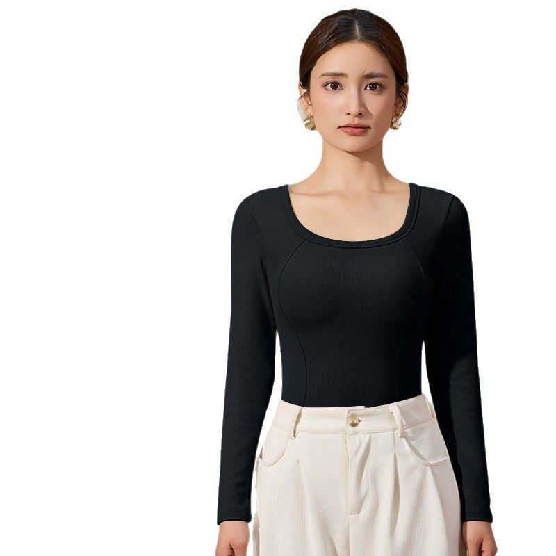 9999石墨烯保暖长袖秋冬羽绒贴片带胸垫一体免穿文胸发热上衣女,淘宝优惠券,粉丝福利购,淘宝优惠卷