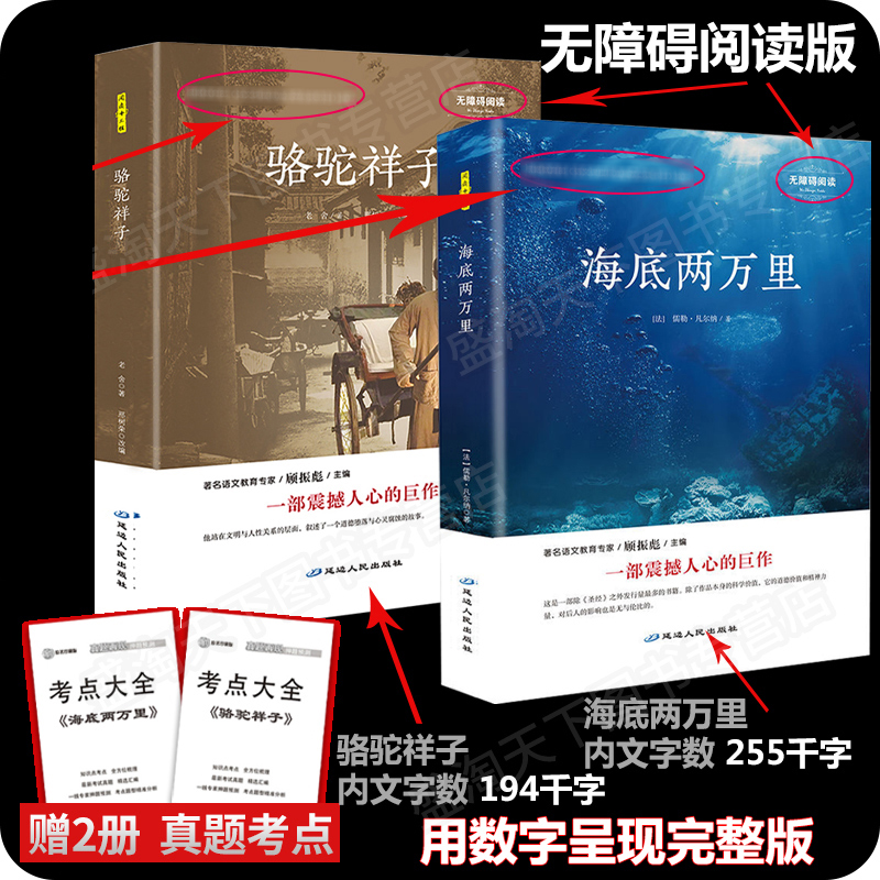 2册海底两万里骆驼祥子七年级必读课外书 热品库 性价比省钱购 2册海底两万里骆驼祥子七年级必读课外书 热品库 性价比省钱购