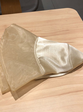 ins帽子女夏季大檐绸缎遮阳帽
