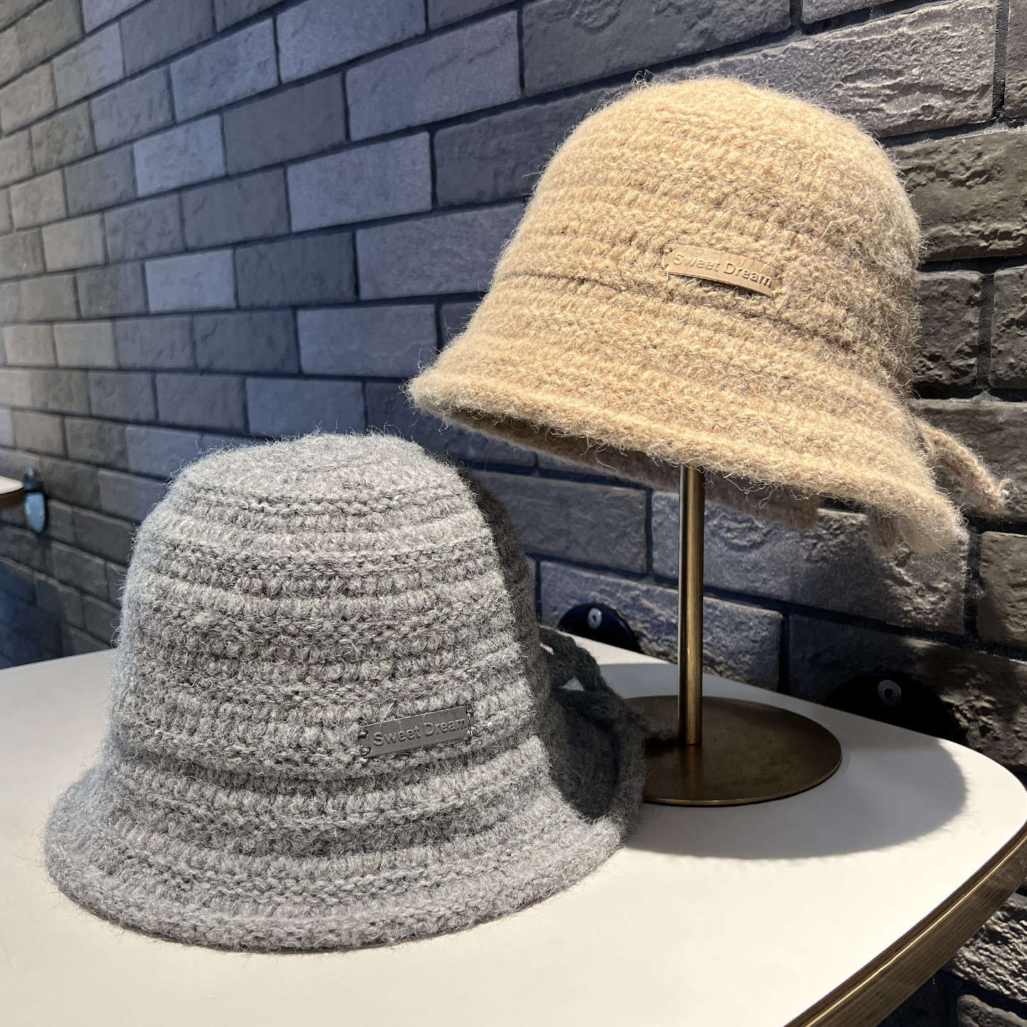 日系开叉蝴蝶结针织渔夫帽子女2025秋冬季新款保暖显脸小防寒盆帽,淘宝优惠券,粉丝福利购,淘宝优惠卷