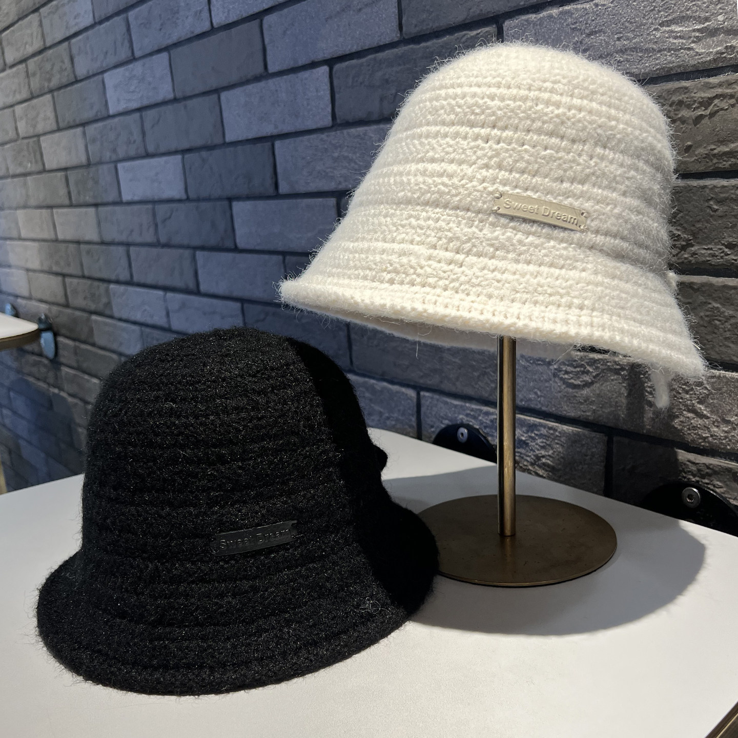 日系开叉蝴蝶结针织渔夫帽子女2025秋冬季新款保暖显脸小防寒盆帽,淘宝优惠券,粉丝福利购,淘宝优惠卷