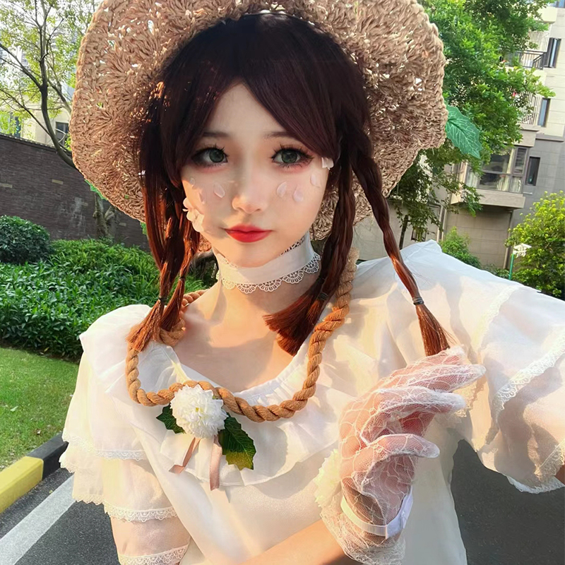 第五人格COS服园丁等风来cosplay女装连衣裙假发帽子花篮全套装-图0