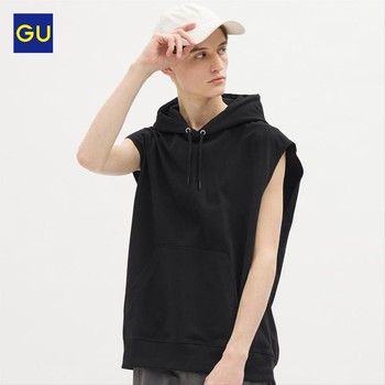GU ເສື້ອຍືດຜູ້ຊາຍ hooded sleeveless ທີ່ດີເລີດ 2024 summer ມາໃຫມ່ 349807