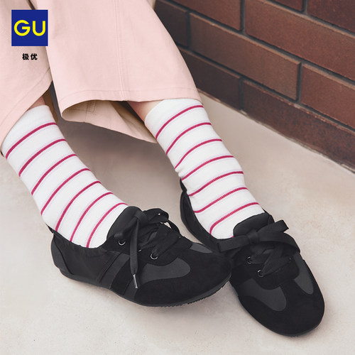 GU极优 女式芭蕾风休闲鞋平底单鞋时尚百搭 26年春季新359377 - 图0