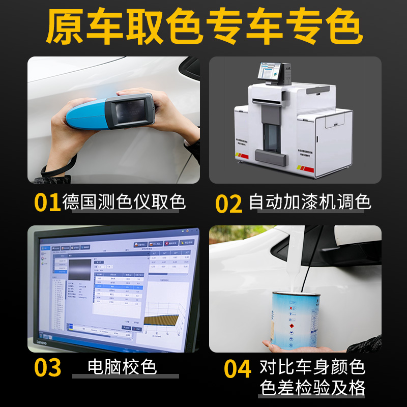 奔驰补漆笔自喷漆专用c级300la级e级glc黑白色汽车漆划痕修复神器