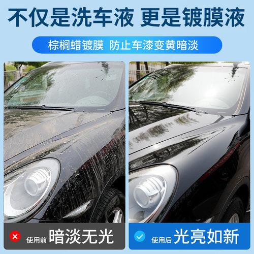 洗车泡沫液水蜡黑白车专用强力去污高泡沫清洁清洗剂刷车全套工具 - 图1